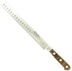 Sabatier 1110JA25AOL Cutit de sunca, olive, lungime 25cm, cu buzunare de aer, maner din lemn de maslin, Sabatier Authentique (1110JA25AOL)