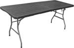 ROJAPLAST Kerti catering asztal összecsukható fekete 180×74 cm (DS-CZ180W)