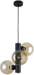 Keter Lighting Lustră pe cablu TUBE 3xE27/60W/230V negru/bej fumuriu (KE0138)