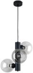 Keter Lighting Lustră pe cablu TUBE 3xE27/60W/230V negru/transparent (KE0139)