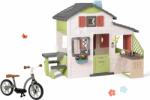 Smoby Set căsuţă Prietenilor și babytaxiu Friends House Life Smoby extensibilă cu bucătărie și sonerie electronică (SM810207-9) Casuta pentru copii