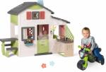 Smoby Set căsuţă Prietenilor și babytaxiu motocicletă Friends House Life Smoby extensibilă cu bucătărie și sonerie electronică (SM810207-10) Casuta pentru copii