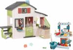 Smoby Set căsuţa Prietenilor și stand de legume Friends House Life Smoby extensibilă cu bucătărie și sonerie şi electronică (SM810207-17)