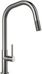 SCHOCK Schock Talinos konyhai csaptelep rozsdamentes acél, kihúzható fejjel, 2 funkciós zuhany, kerámiabetét (545120EDM)