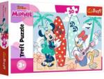 Trefl Trefl: Minnie si Daisy la plaja - puzzle 30 piese Puzzle