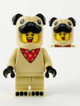 LEGO® Minifigurák Mopsz jelmezes fiú - kiegészítő nélkül col378 (col378)