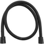 Sapho POWERFLEX gégecső, ANTITWIST, dupla zárral, 120cm, matt fekete (FLEX120B) (FLEX120B)