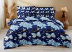  Pamut ágynemű BLUE BUTTERFLY sötétkék Ágyneműhuzat mérete: 2 db 70 x 90 cm | 200 x 220 cm