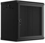 Lanberg 19" 12U Falra szerelhető Rackszekrény Black (WF01-6412-23B) - pcland