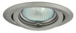 Kanlux Szpot lámpatest álmennyezetbe MR16 1x 35W 12V AC/DC GX5.3 króm-ház acél ARGUS CT-2115-C/M KANLUX - 00331