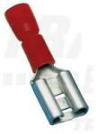 TRACON Csúszósaru 22, 2mm hüvely részlegesen szigetelt 32A piros lapos 6, 3x0, 8 mm réz 0, 75-1, 5mm2 TRACON - PCSH6