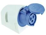 PCE Ipari dugalj falra szerelhető 2P+E 32A 230V(50+60Hz) kék IP44 műanyag 6h-pozíció csavaros PCE - 123-6