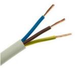 KÁBELgyártó Műanyagköpenyű kábel H05VV-F 3x 2.5mm2 hajlékony 300V/U0 500V fehér H05VV-F (MT) 100m KÁBELgyártó - MT3X2, 5