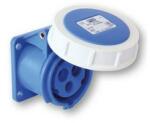 PCE Ipari dugalj beépíthető 2P+E 32A 230V(50+60Hz) kék egyenes IP67 műanyag 6h-pozíció csavaros PCE - 3232-6
