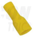 TRACON Csúszósaru 22, 3mm hüvely teljesen szigetelt 41A sárga lapos 6, 3x0, 8 mm réz 4-6mm2 TRACON - STCSH6