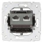 Legrand Galea adatcsatlakozó dugalj betét UTP 2xRJ45 8(8) Cat6 csavaros LEGRAND - 775830