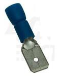 TRACON Csúszósaru 22, 2mm dugó részlegesen szigetelt 32A kék lapos 6, 3x0, 8 mm réz 1, 5-4mm2 TRACON - KCS6