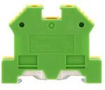 CONTA-CLIP Földelő sorkapocs TS35 1-szintes 0, 2-4mm2 zöld-sárga csavaros csavaros SL 4/35 GNYE CONTA-CLIP - 1212.2