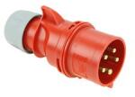 PCE Ipari dugvilla lengő 3P+N+E 32A 400V(50+60Hz) piros IP44 műanyag csavaros 6h-pozíció Shark PCE - 025-6