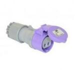 PCE Ipari dugalj lengő 2P 16A 20-25V(50+60Hz) ibolya egyenes IP44 műanyag csavaros Twist PCE - 262v