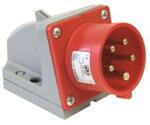 PCE Ipari dugvilla 3P+N+E falonkívüli 32A 400V(50+60Hz) piros műanyag ferde csavaros PCE - 525-6