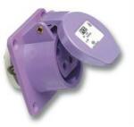 PCE Ipari dugalj beépíthető 2P 16A 20-25V(50+60Hz) ibolya egyenes IP44 műanyag csavaros PCE - 362