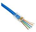 ÉpületIntelligencia Adatcsatlakozó dugó átmenő RJ45 UTP Cat5e kábelre ÉpületIntelligencia - RJ45UTPCAT5eÁT