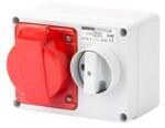 Gewiss Ipari dugalj ráépíthető 3P+N+E mechanikai reteszelés 32A IP44 380-415V(50+60Hz) piros IB GEWISS - GW66020