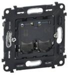 Legrand ValenaInMatic adatcsatlakozó dugalj UTP RJ45 8(8) Cat6A(IEC) fekete csavaros LEGRAND - 753045