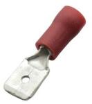 Haupa Csúszósaru 20, 5mm dugó részlegesen szigetelt piros lapos 6, 3x0, 8 mm sárgaréz 0.5-1, 0mm2 Haupa - 260422