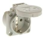 PCE Háztartási dugalj beépíthető 2P+E +csapófedél 16A 3P 250V műanyag 50x50mm szürke IP54 S-Nova PCE - 105-0g