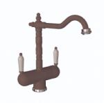  Baterie Bucatarie Florentina Aria Brun Cu Manere Ceramica (57759)