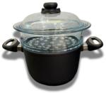 Proficookware Professzionális titán gőzölő edény egy gőzölő tartozékkal Proficookware 20 cm mélység 12 cm indukcióhoz is használható
