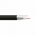 MoftX Cablu Coaxial Rg6 Negru Cu Sufa Q5+/ Rola 305Ml (60880)