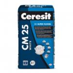 Ceresit Adeziv Super Flexibil S1 Alb Pentru Piatra Naturala Si Marmura Ceresit Cm 25 White / 25kg (575)