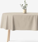 Goldea față de masă decorativă malaga - cafea natural - ovală 140 x 180 cm Fata de masa