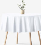 Goldea față de masă impermeabilă - albă - rotundă Ø 130 cm Fata de masa