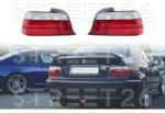 Tuning - Specials Stopuri compatibil cu BMW Seria 3 E36 Coupe Cabrio (1992 -1998) Rosu/Alb (4523)