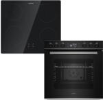 Klarstein ControlSync sütő és indukciós főzőlap szett, 9 funkció, 4 főzőzóna, 72 l űrtartalom (TK15-Kl-CS-CSet-Bl) (TK15-Kl-CS-CSet-Bl)