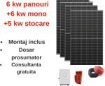 Deye Sistem complet fotovoltaic 6 kw panouri + 6 kw monofazat+ 5 kw stocare (M-SIS-AC-6KW-MONO)