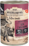 Wiejska Zagroda 12x400g Wiejska Zagroda Dog nedves kutyatáp - Vaddisznó marhával
