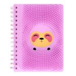 Starpak Rózsaszín A/5 szilikonos spirálfüzet - csíkos (553738) (553738)