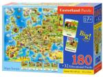 Castorland Oktató puzzle - Európa (E-227) (E-227)