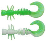 Berkley Power Curly 4cm Spring Green/White 12buc (P.1621132)