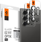 Spigen "Glas. tR EZ Fit Optik Pro" Samsung Galaxy S24 Ultra Tempered kameravédő fólia felhelyező kerettel, fekete (2db) (AGL07425) - speedshop