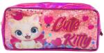 S-Cool Penar etui cu paiete S-COOL SC2222, Motiv cute kitty (SC2222) Penar