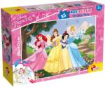Lisciani Puzzle cu două fețe Lisciani pentru colorare 35 piese - Prințese (66704) Puzzle