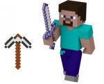 Mattel Minecraft Steve Figura