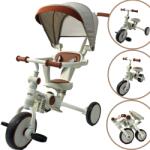 Pepita Whippy Tricicletă pliabilă 6în1 cu mâner de împins - Alb-Maro (TX-105-2)