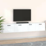 vidaXL 2 db fehér szerelt fa faliszekrény 100 x 36, 5 x 35 cm (3115668)